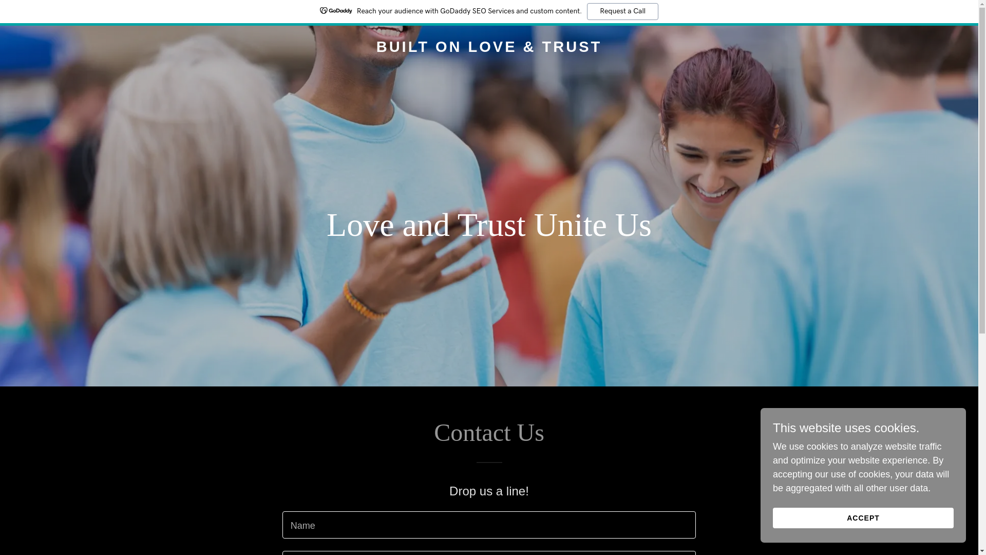 website screenshot of https://builtonloveandtrust.com/