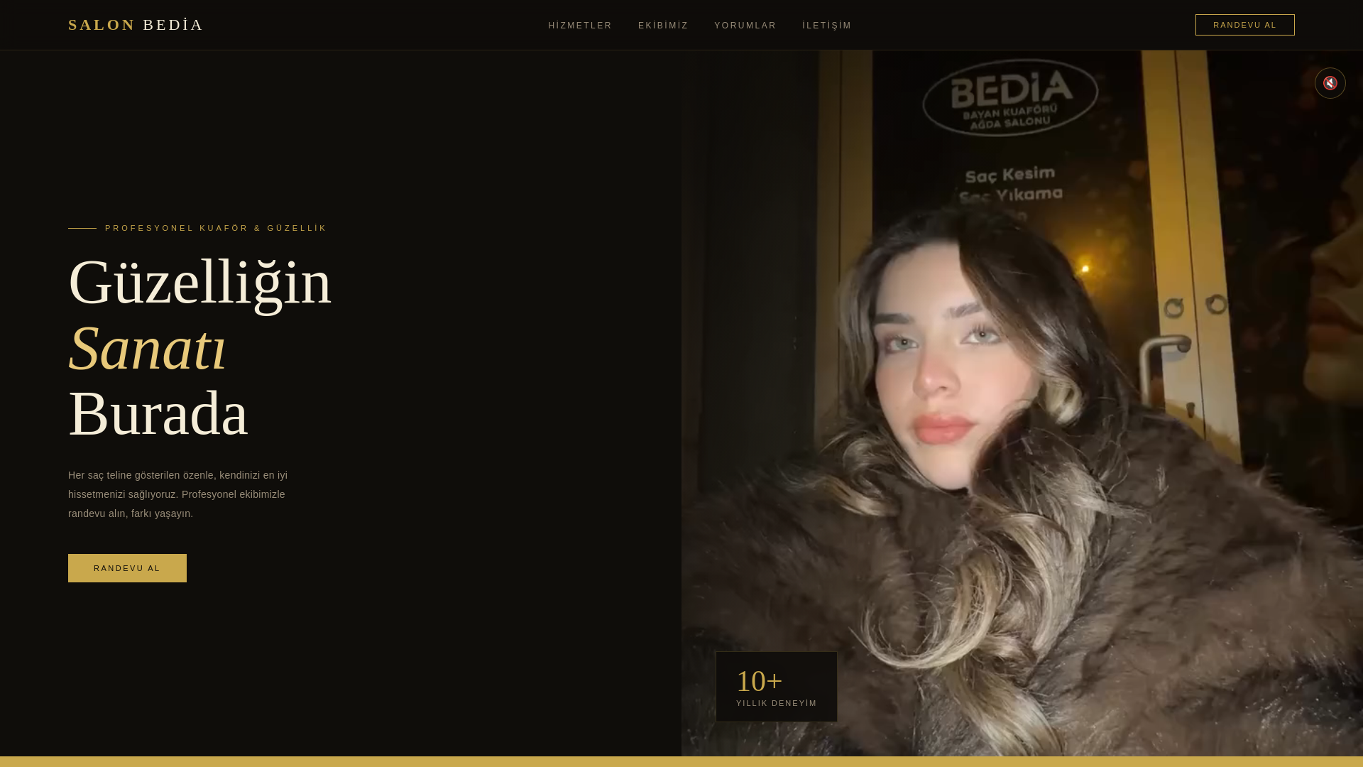 website screenshot of https://salonbedia.tr/