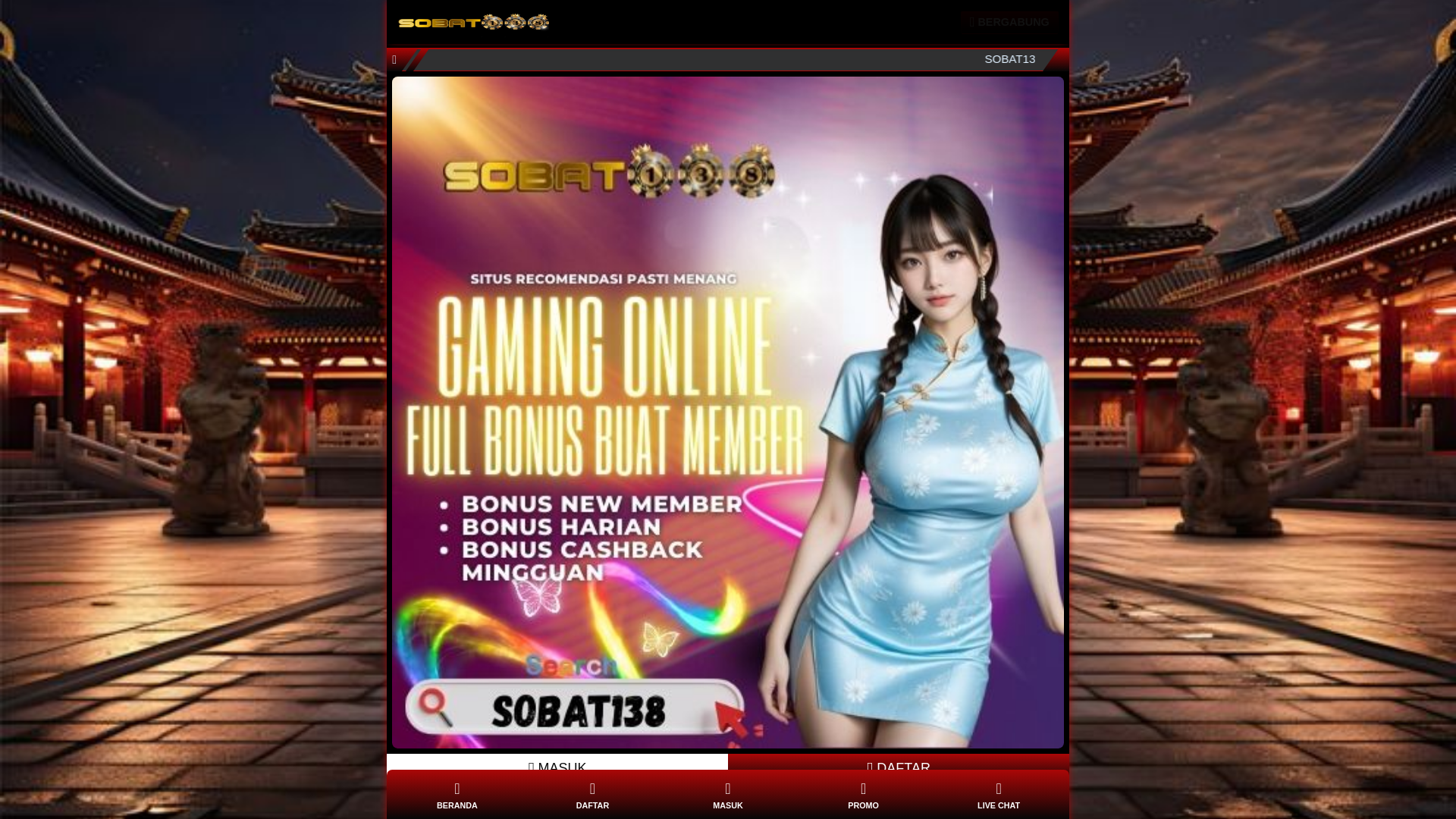 website screenshot of https://sobat138win-amp.pages.dev/