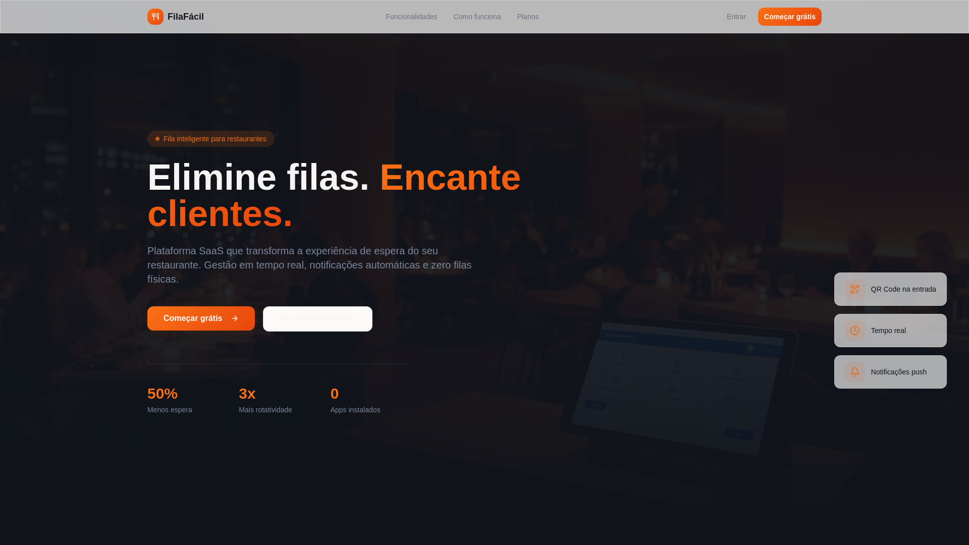 website screenshot of https://queue-flow-pro.pages.dev/