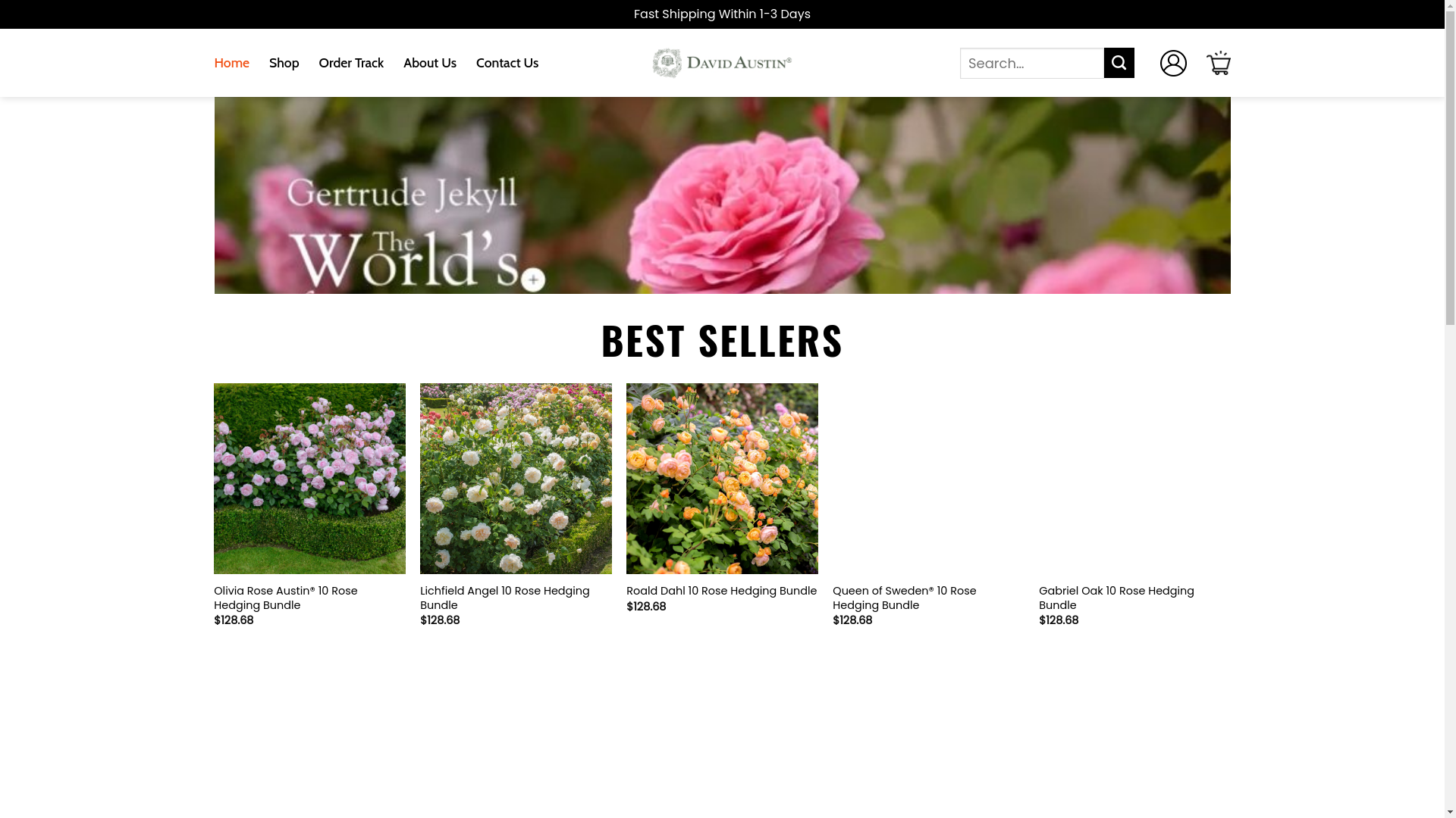 website screenshot of https://globaldavidaustinroses.shop/