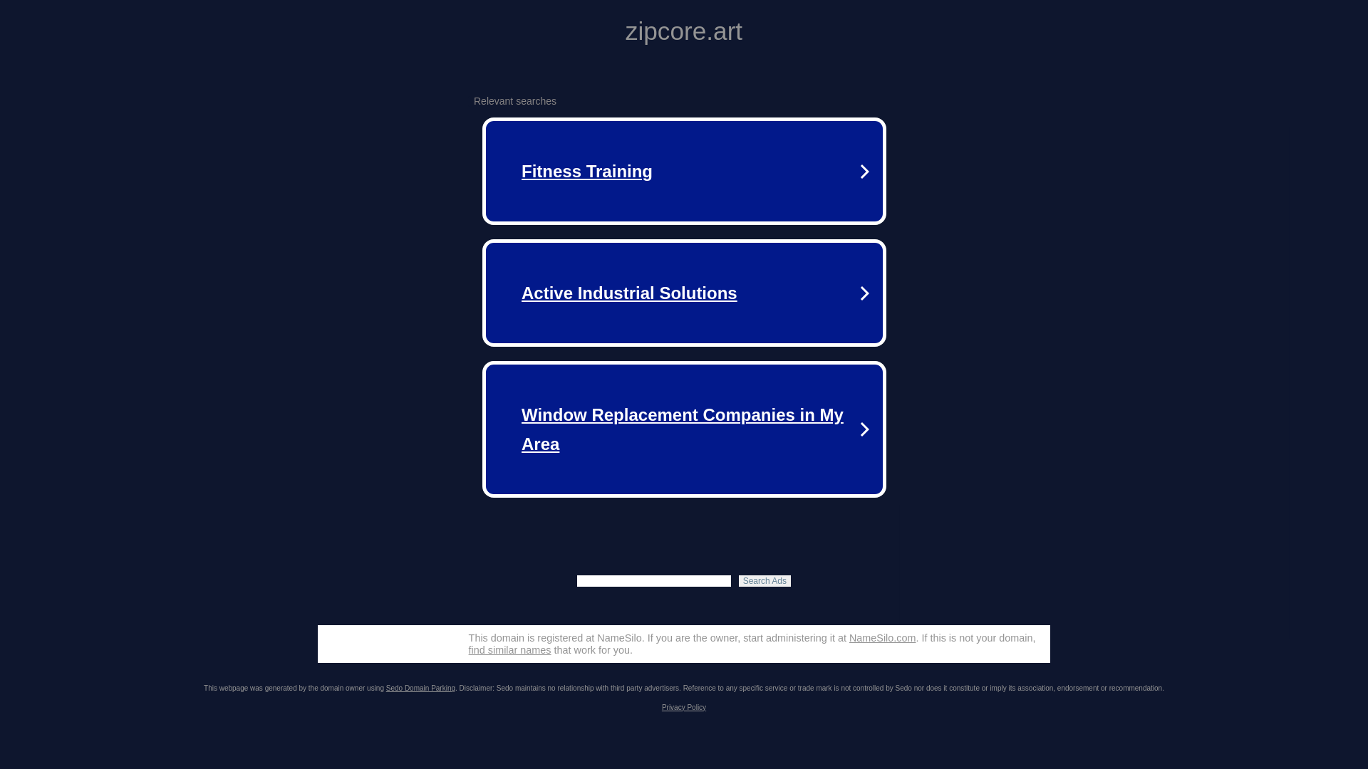 website screenshot of https://zipcore.art/