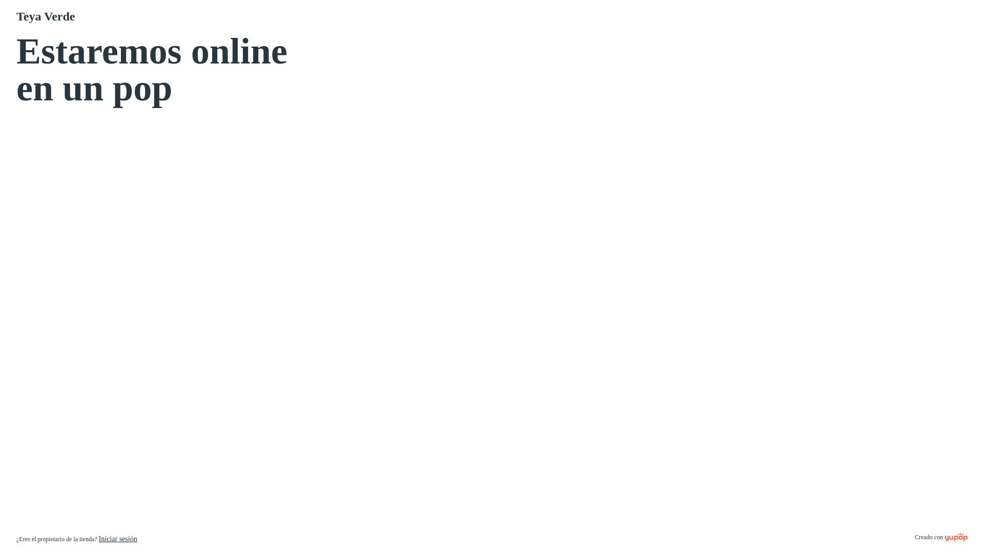 website screenshot of https://teyaverde.es/