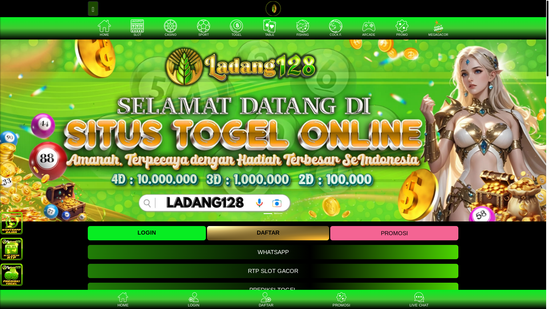 website screenshot of https://ladang128game.site/