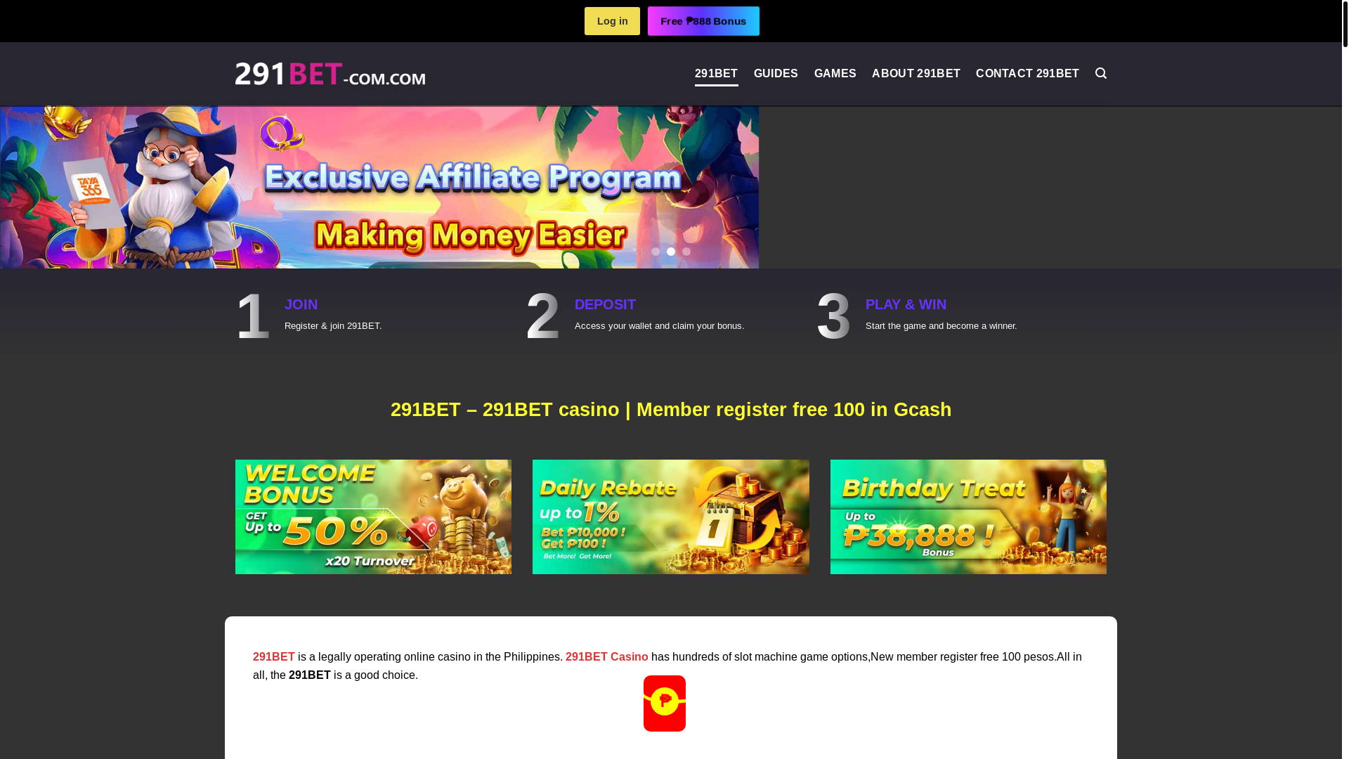 website screenshot of https://291bet-com.com/