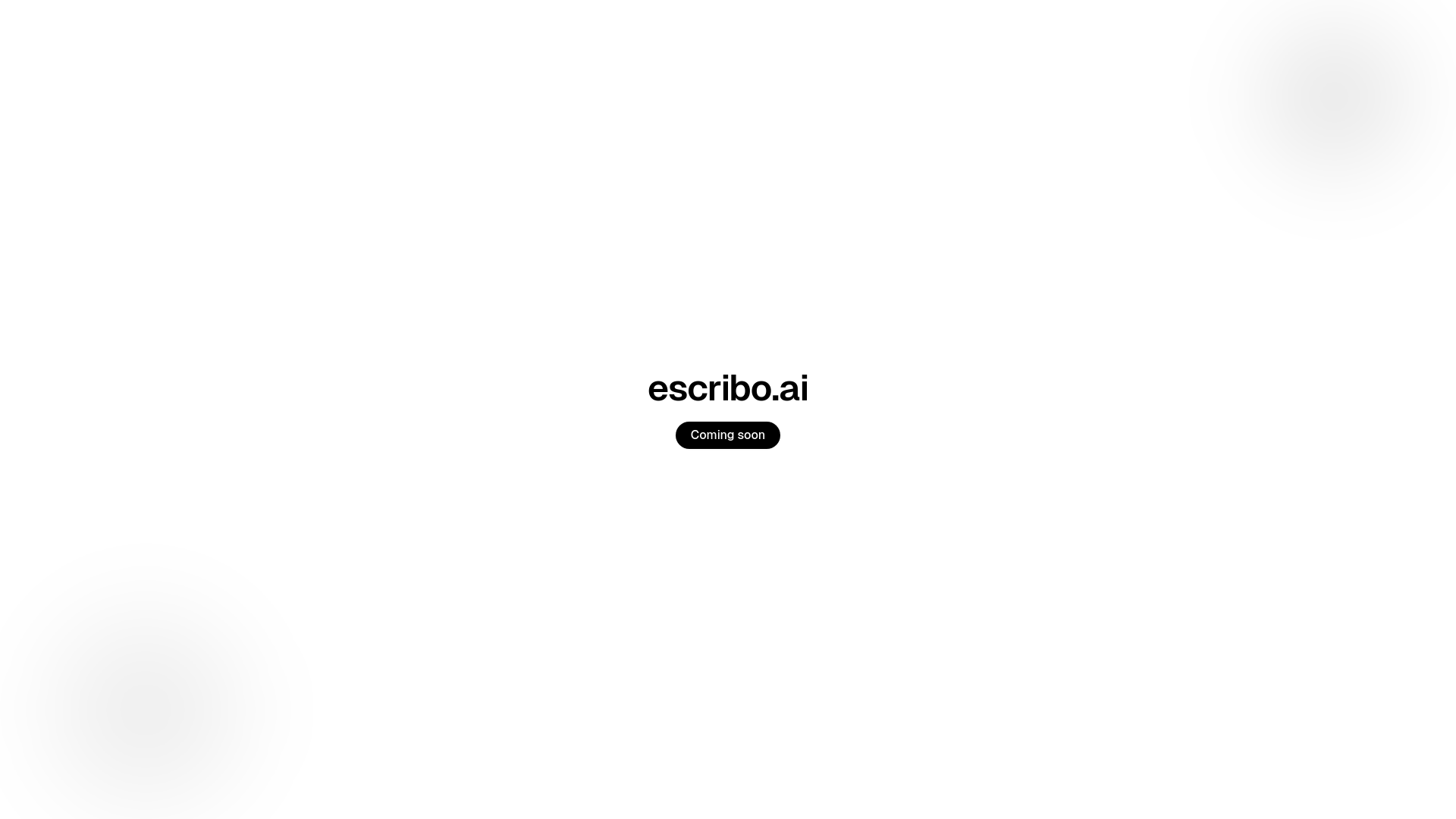 website screenshot of https://escribo.ai/