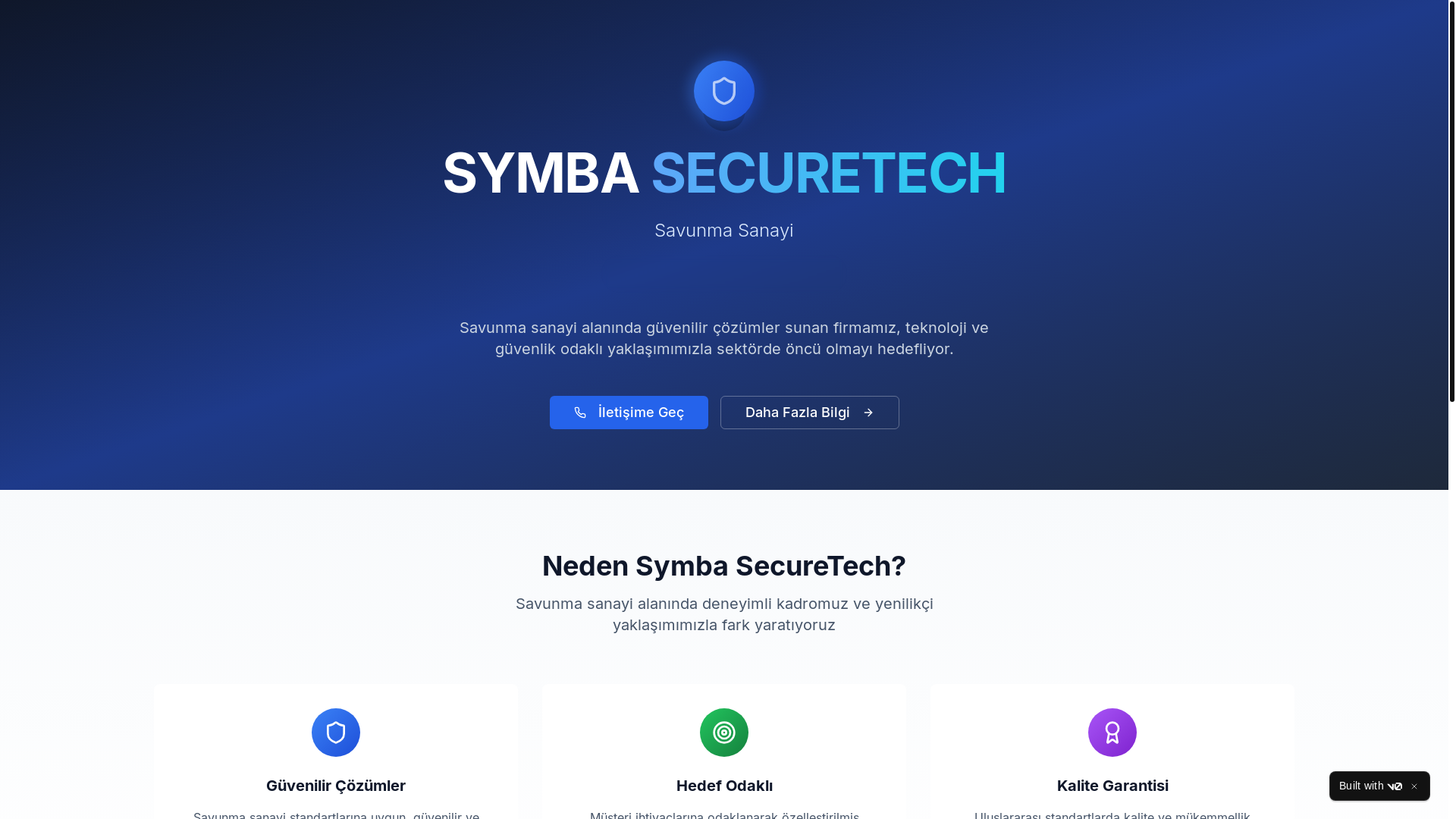 website screenshot of https://symbasecuretech.com/