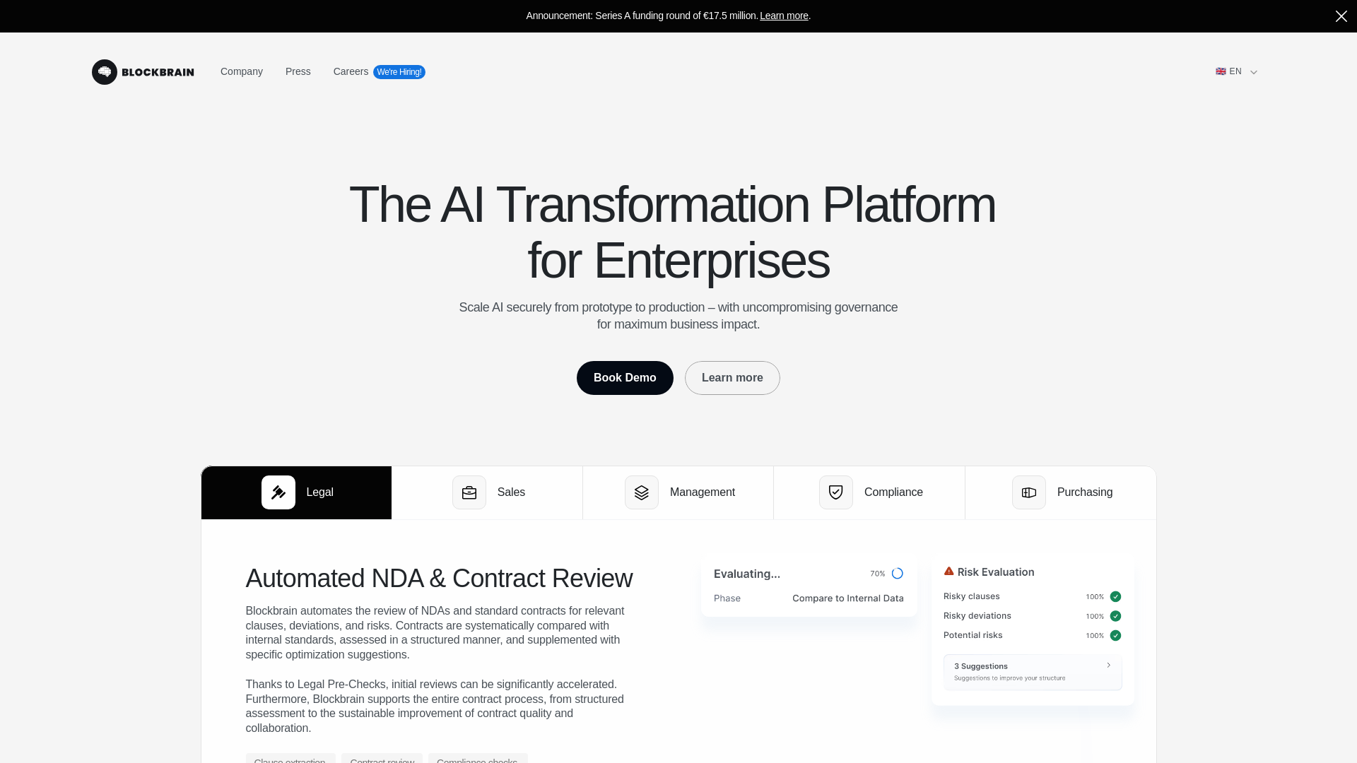 website screenshot of https://tryblockbrain.com/