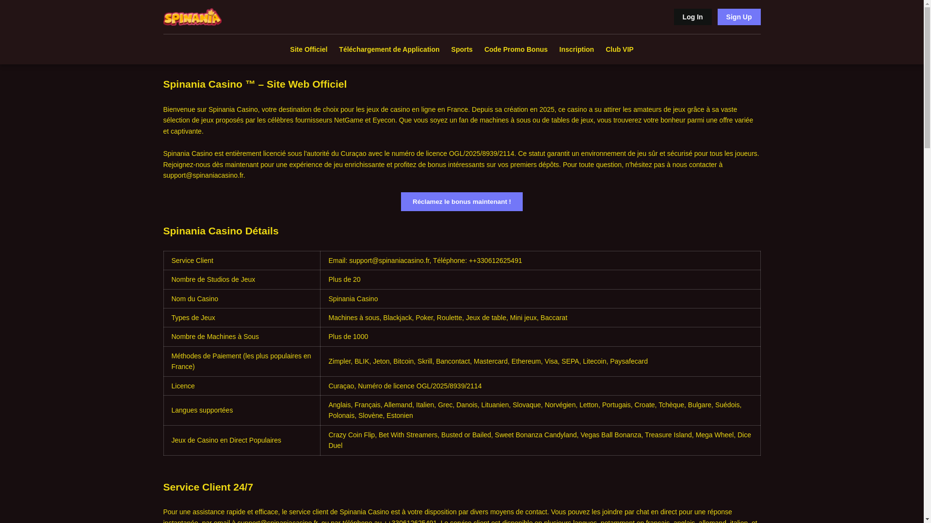 website screenshot of https://spinaniacasino-fr.pages.dev/