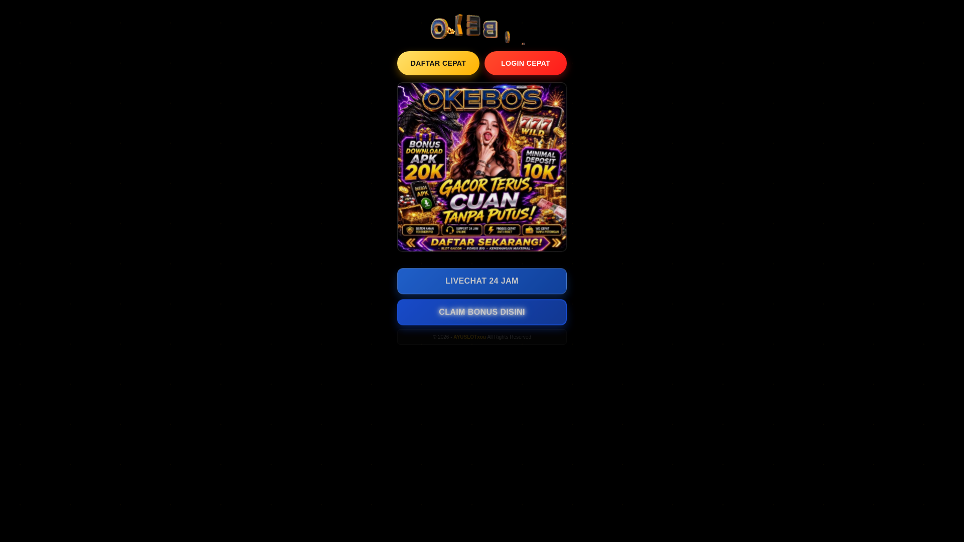 website screenshot of https://ayuslotxou.shop/