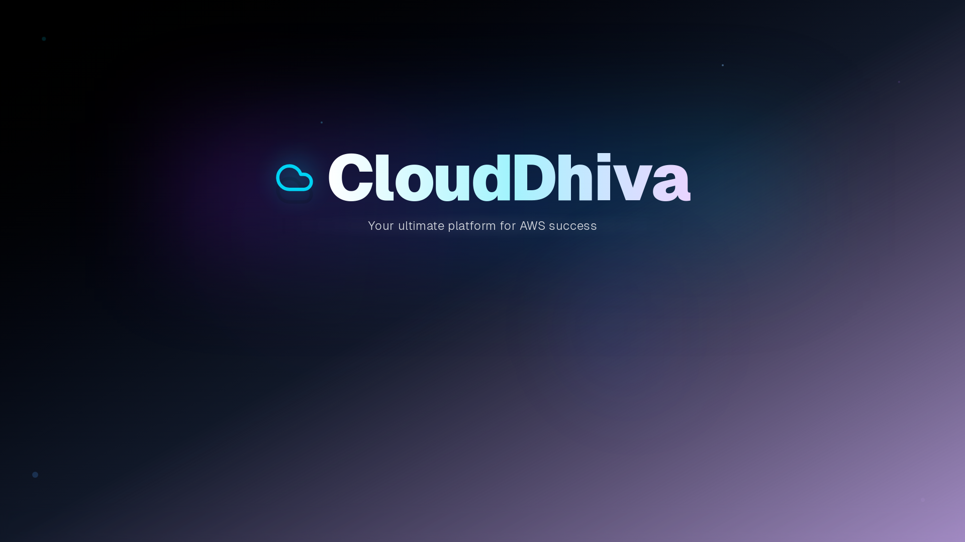 website screenshot of https://clouddhiva.com/
