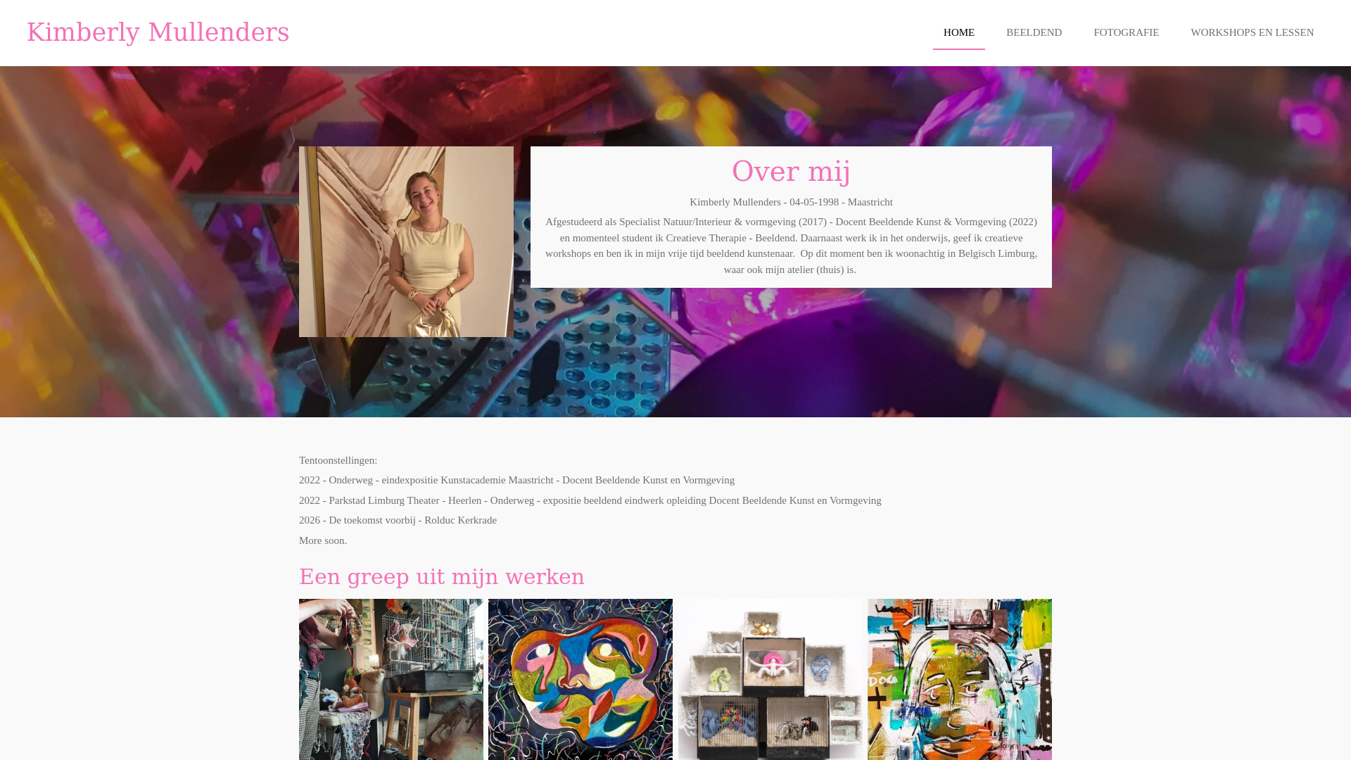 website screenshot of https://kimberlymullenders.nl/