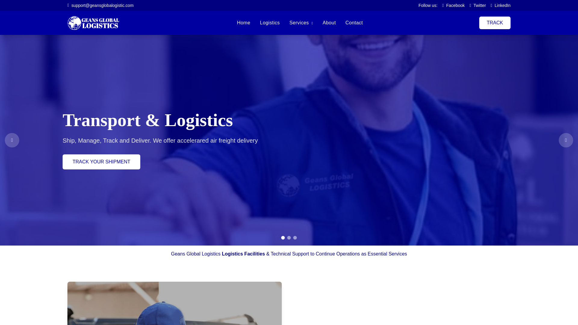 website screenshot of https://velocityexpresst.org/