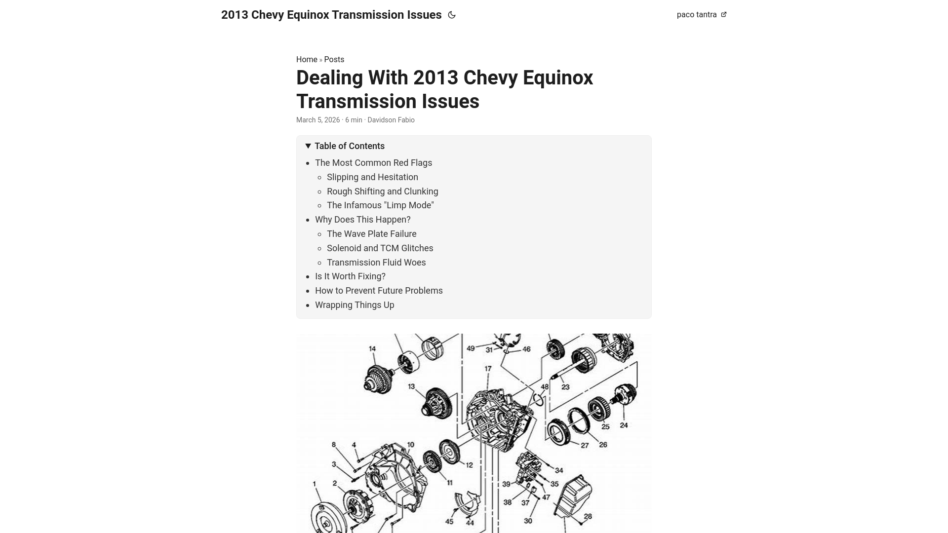 website screenshot of https://2013-chevy-equinox-transmission-issues.pages.dev/