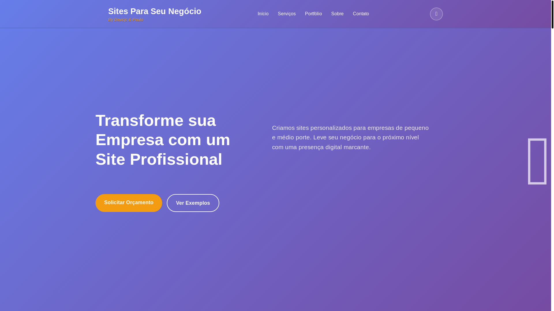 website screenshot of https://webpravoce.shop/