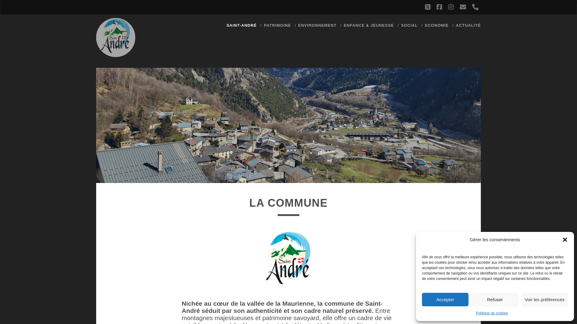 website screenshot of https://saintandre-savoie.fr/
