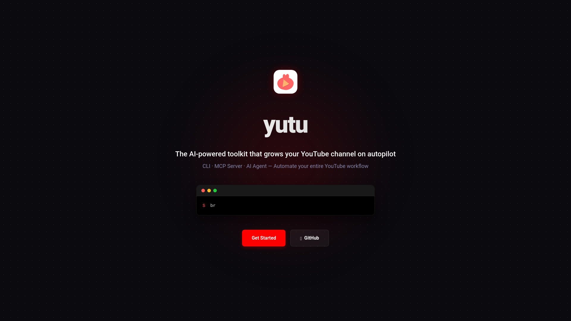 website screenshot of https://yutu-landing.pages.dev/