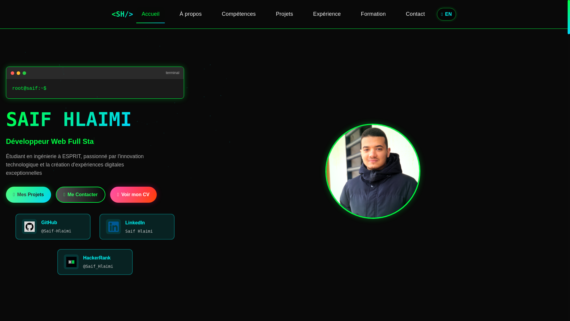 website screenshot of https://saif-hlaimi-portfolio.pages.dev/
