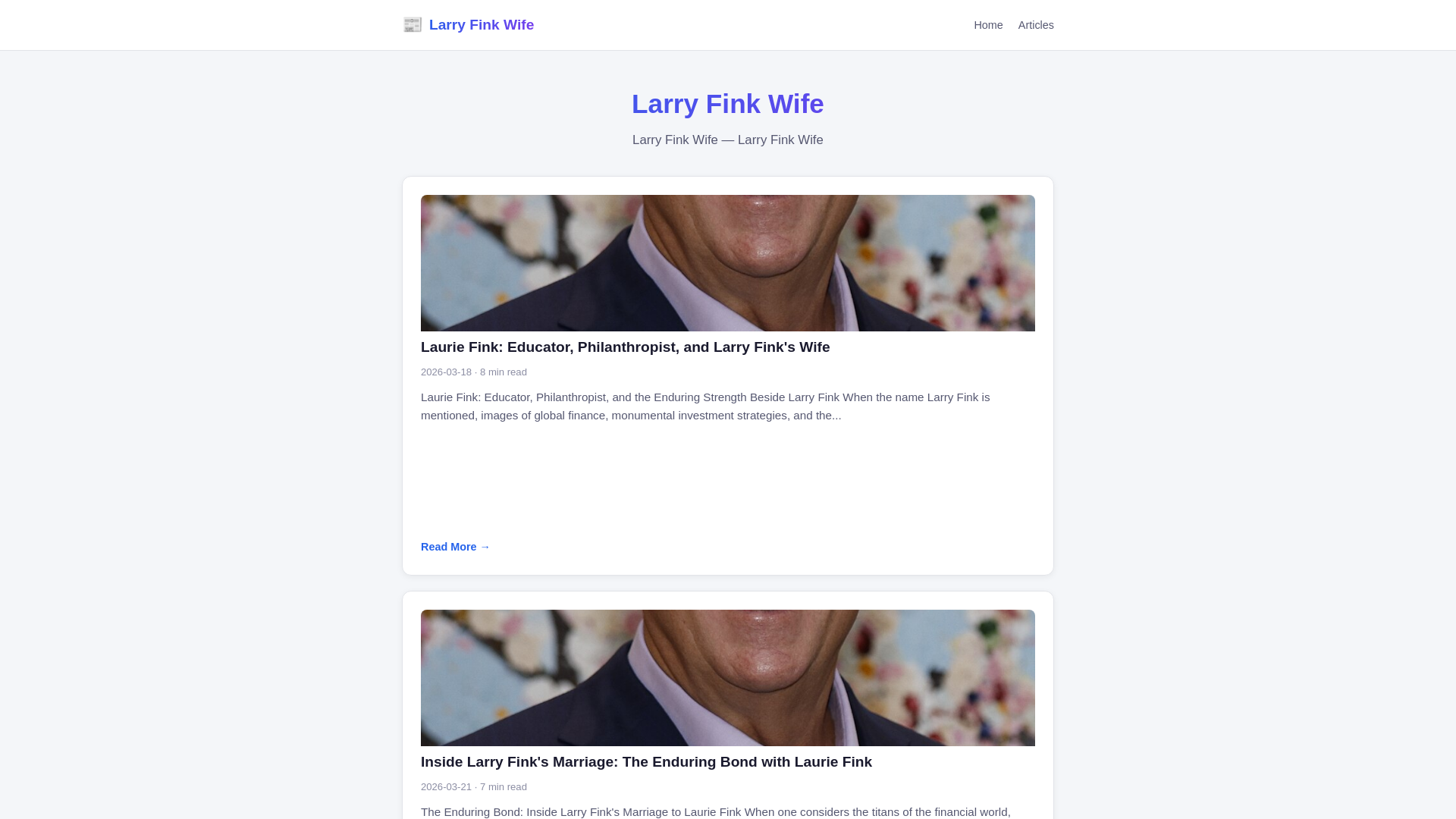 website screenshot of https://larry-fink-wife.pages.dev/
