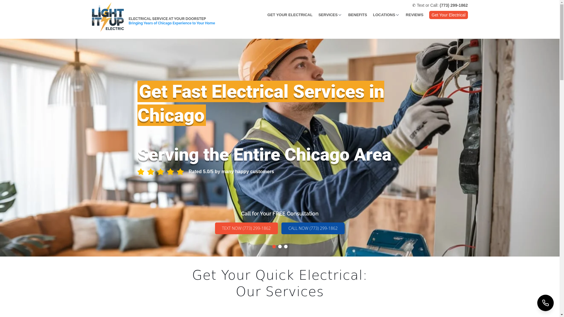 website screenshot of https://lightitupchicago.com/