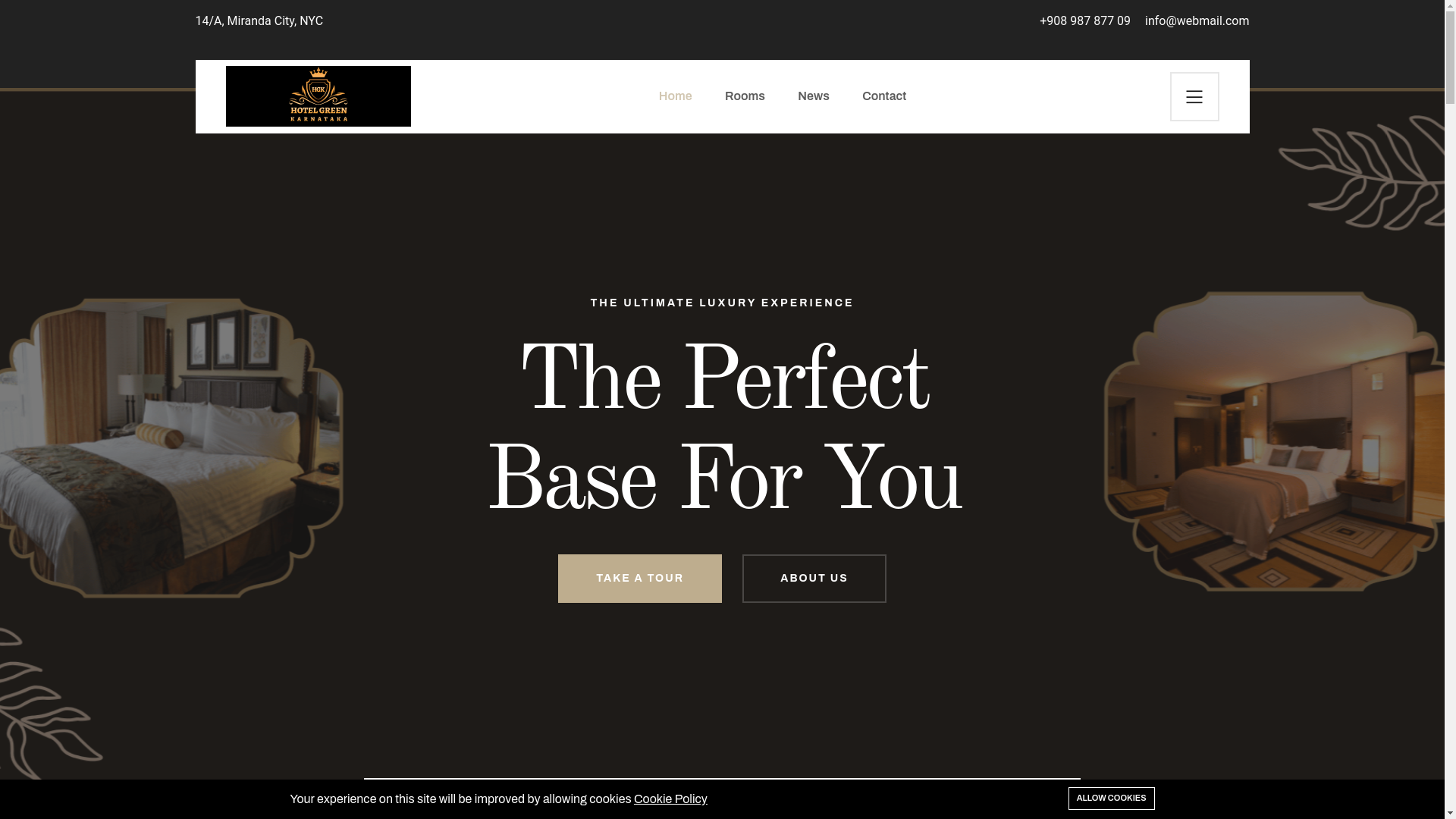website screenshot of https://hotelgreenkarnataka.com/