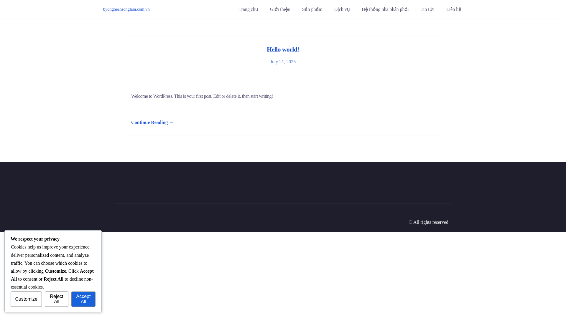 website screenshot of https://bydngheansonglam.com.vn/