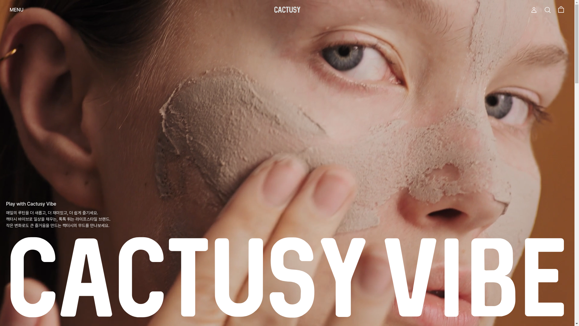 website screenshot of https://cactusy.co.kr/