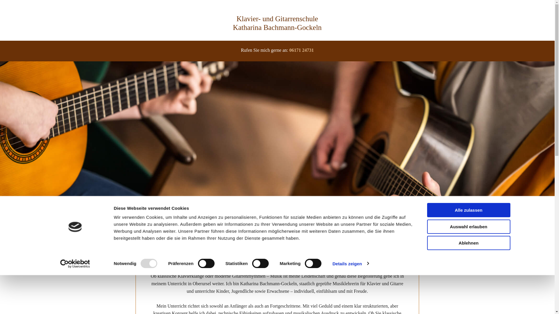 website screenshot of https://gitarrenschule-bachmann-gockeln.de/