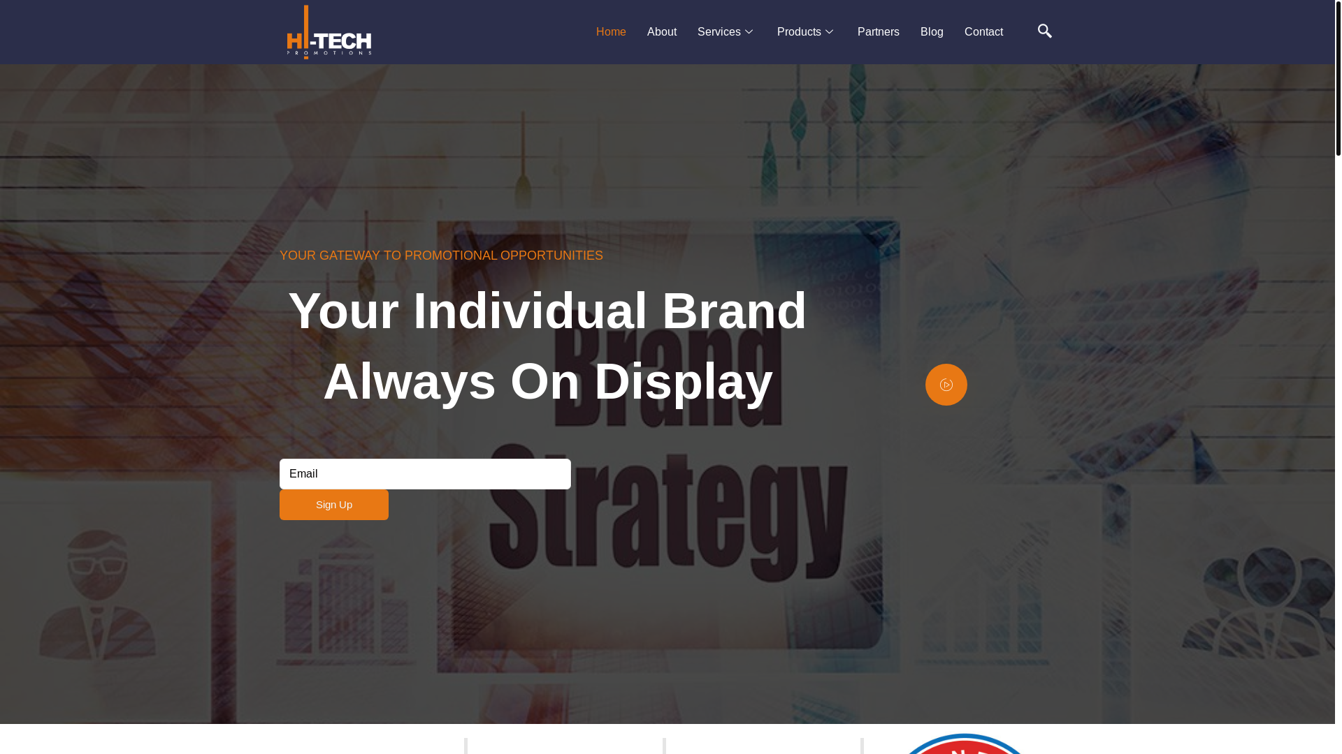 website screenshot of https://hitechpromotions.online/