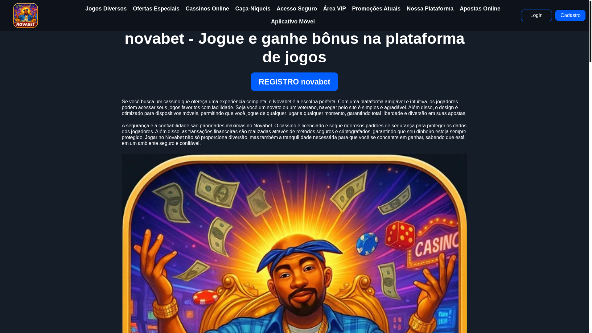 website screenshot of https://novabet-com.com/