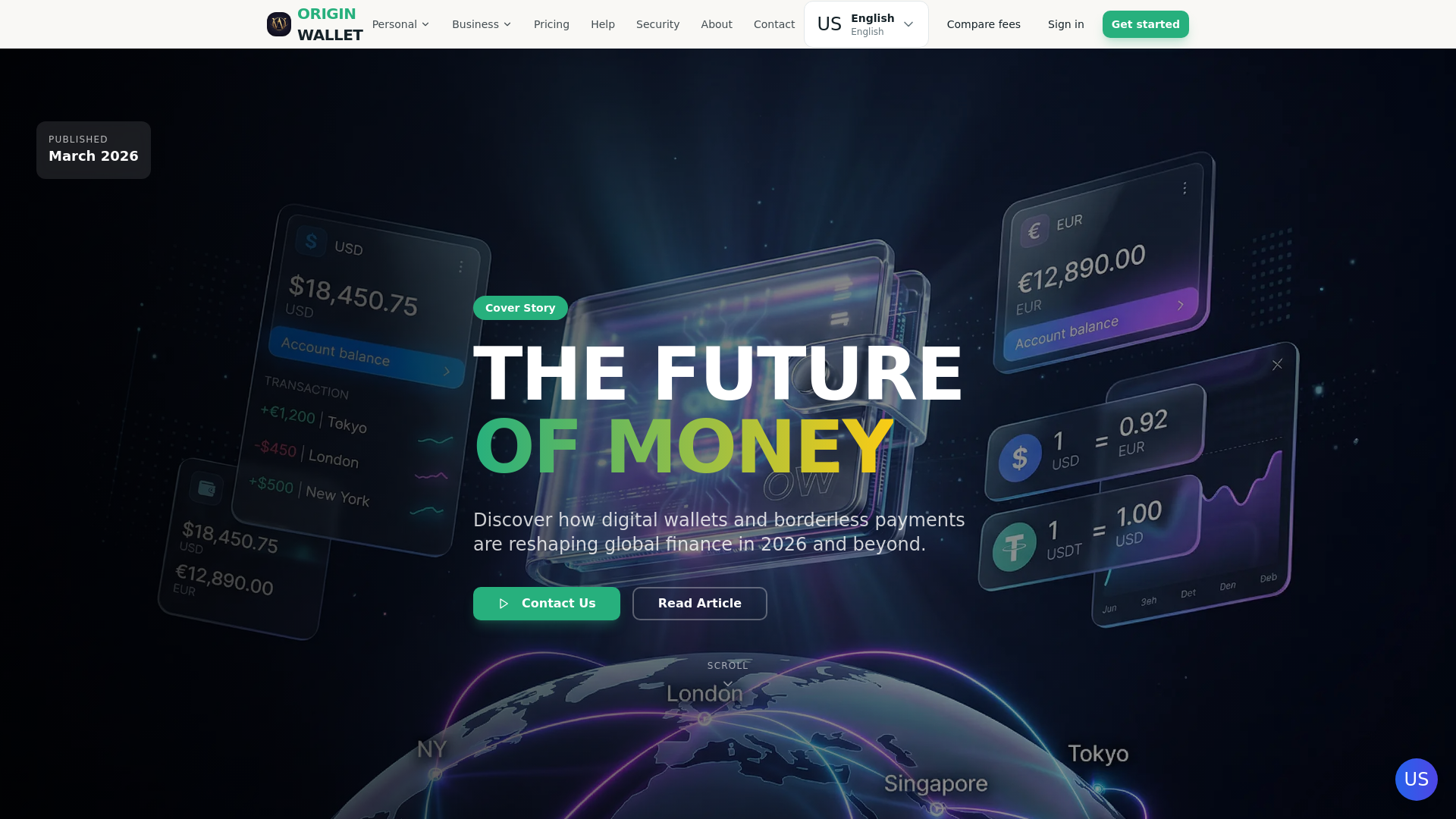 website screenshot of https://khoinguyenoriginwallet.pages.dev/