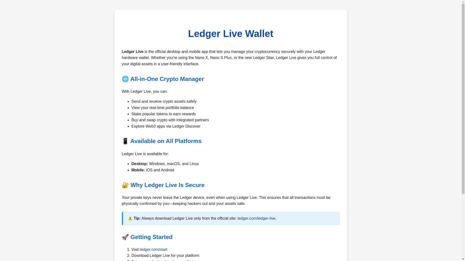 website screenshot of https://ledgerlive-wallet.pages.dev/