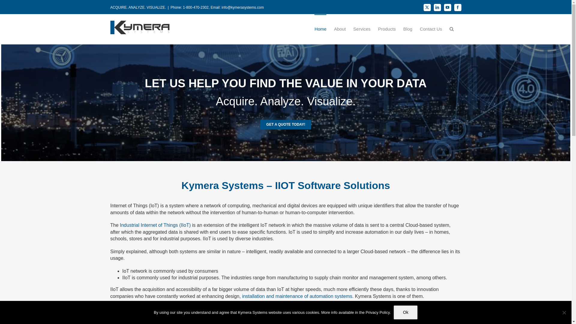 website screenshot of https://kymerasystems.world/