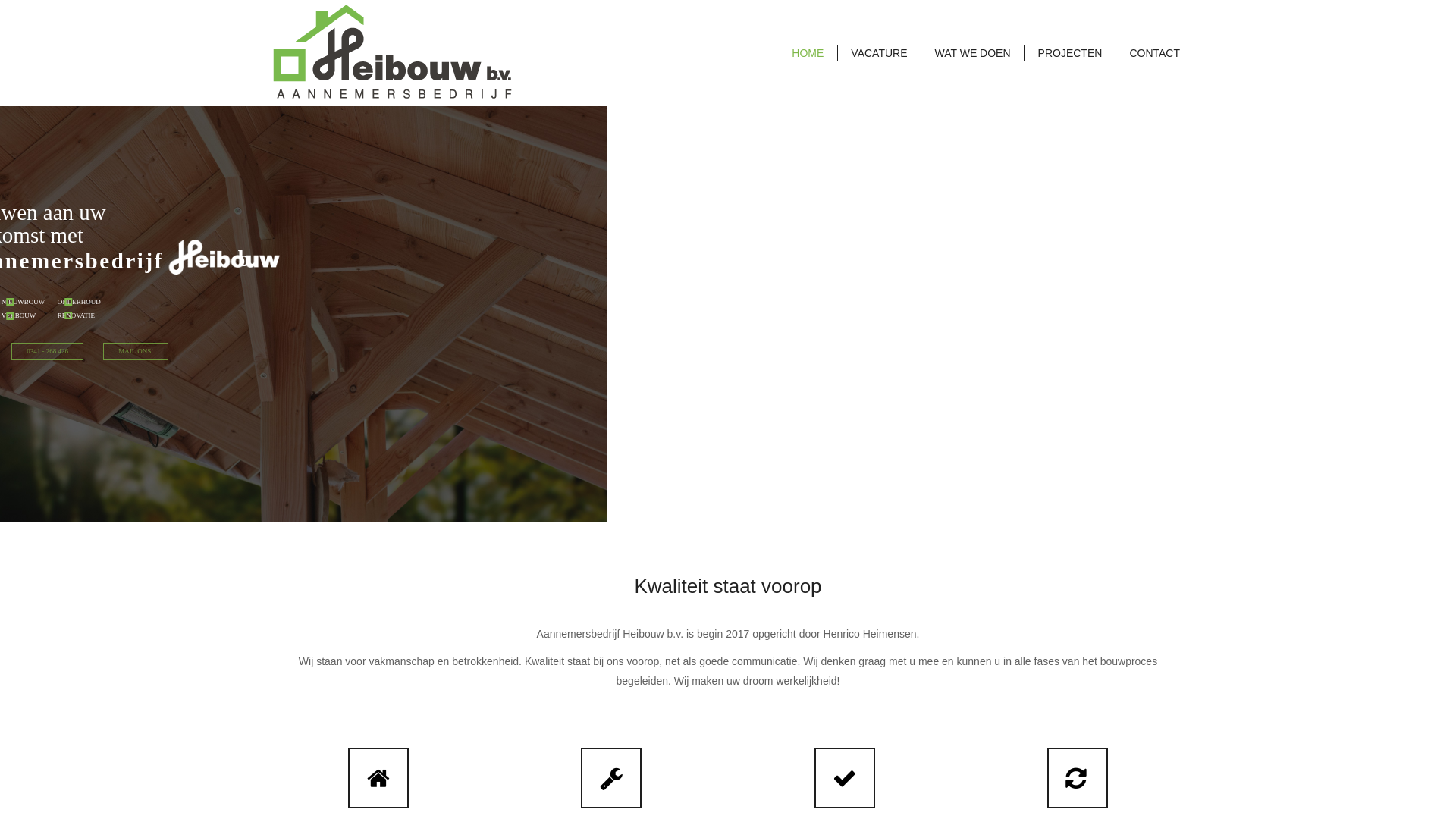 website screenshot of https://henrico-heimensen.nl/