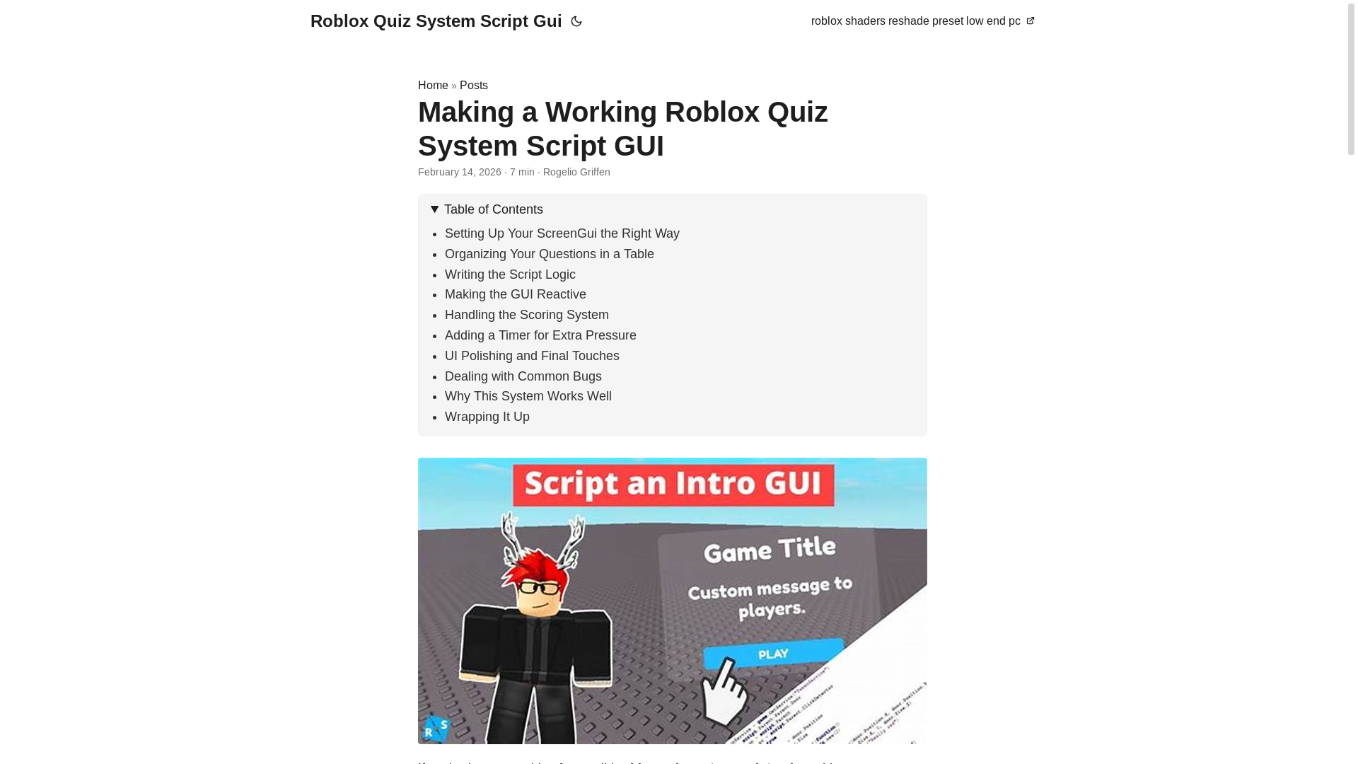 website screenshot of https://roblox-quiz-system-script-gui.pages.dev/