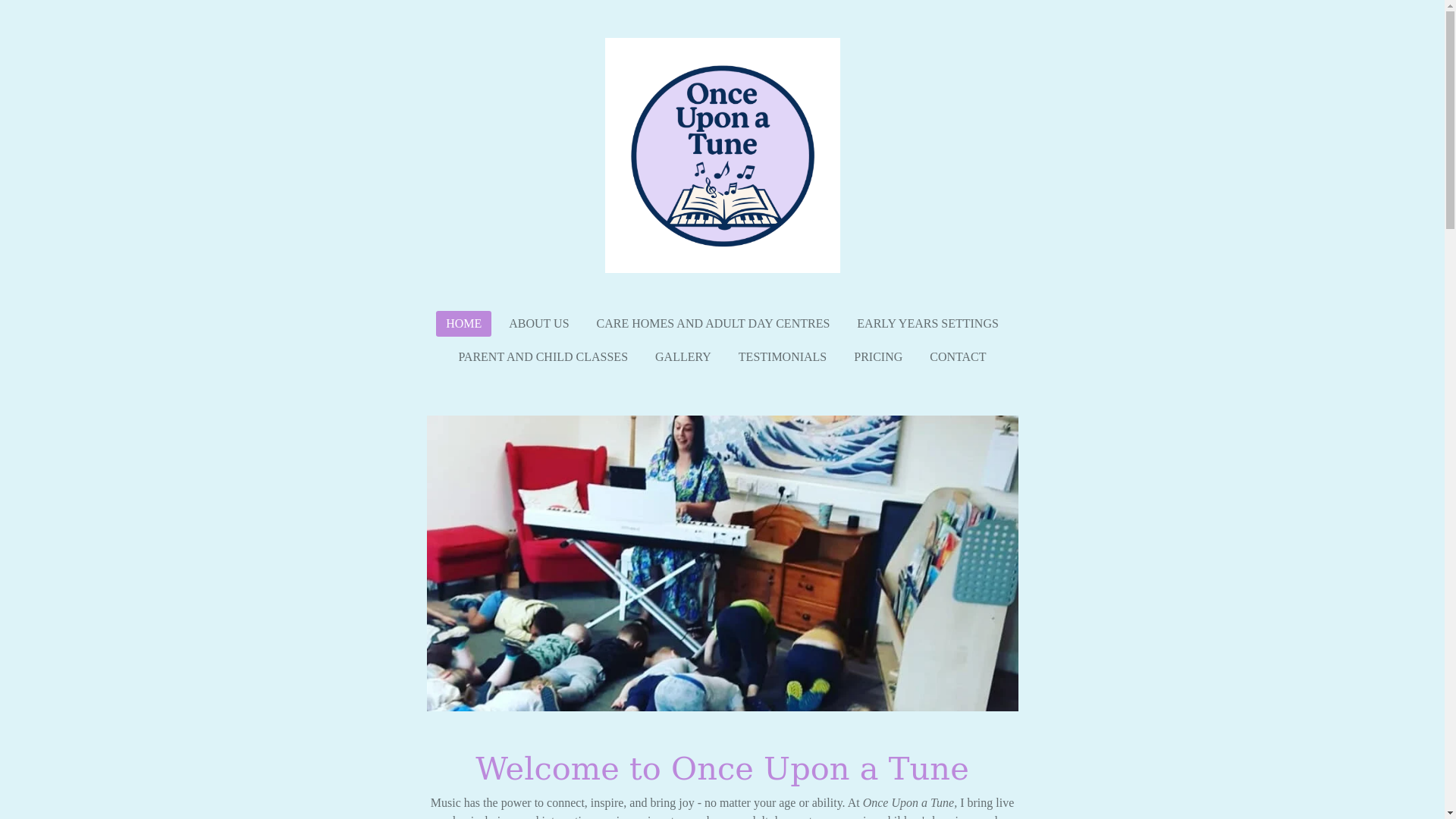 website screenshot of https://onceuponatune.org/