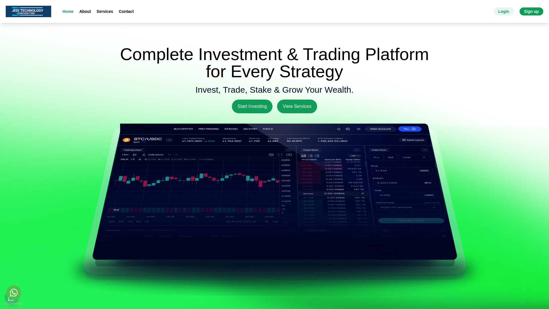 website screenshot of https://oceanwealthpro.com/
