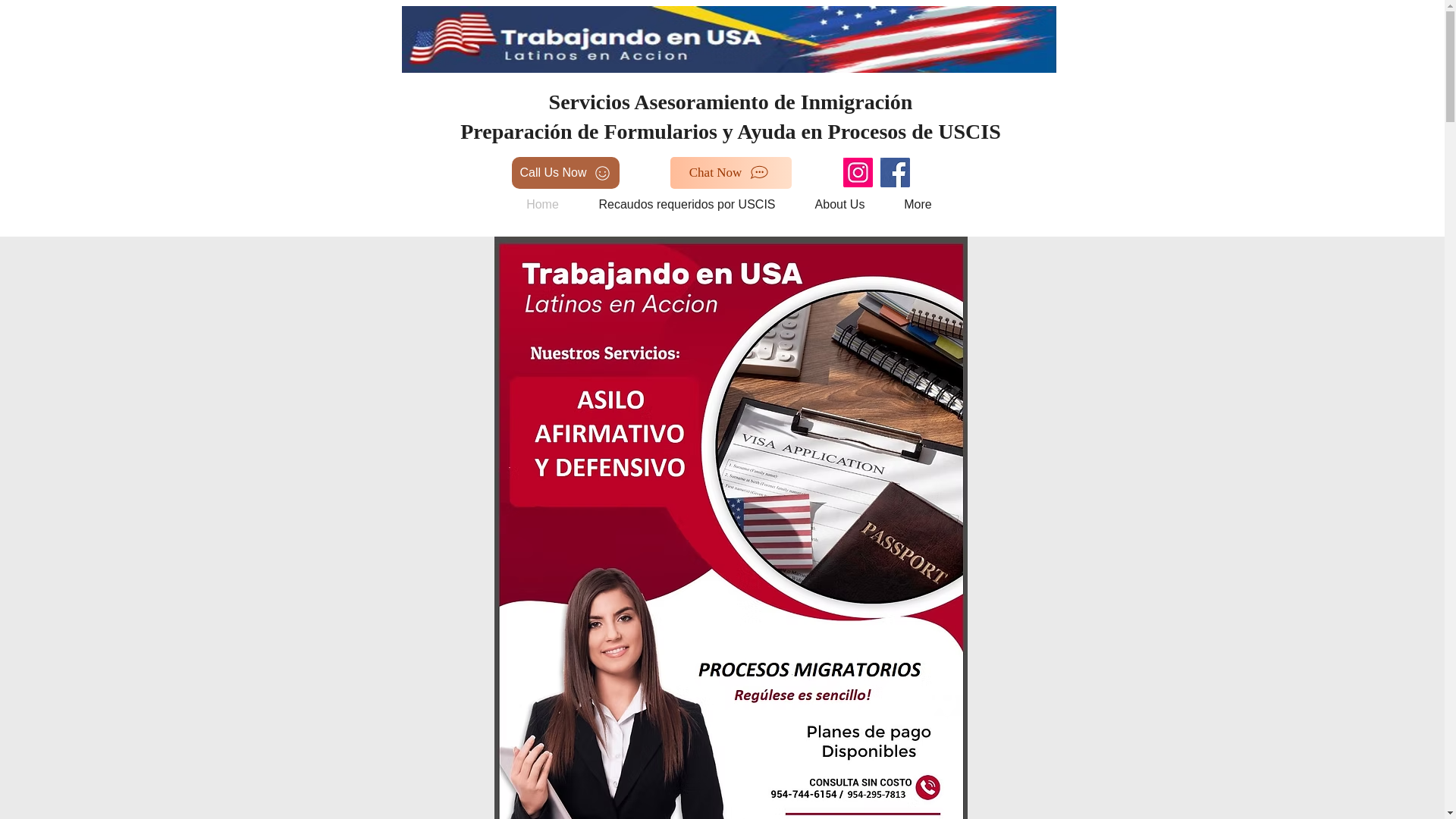 website screenshot of https://trabajandoenusa.info/