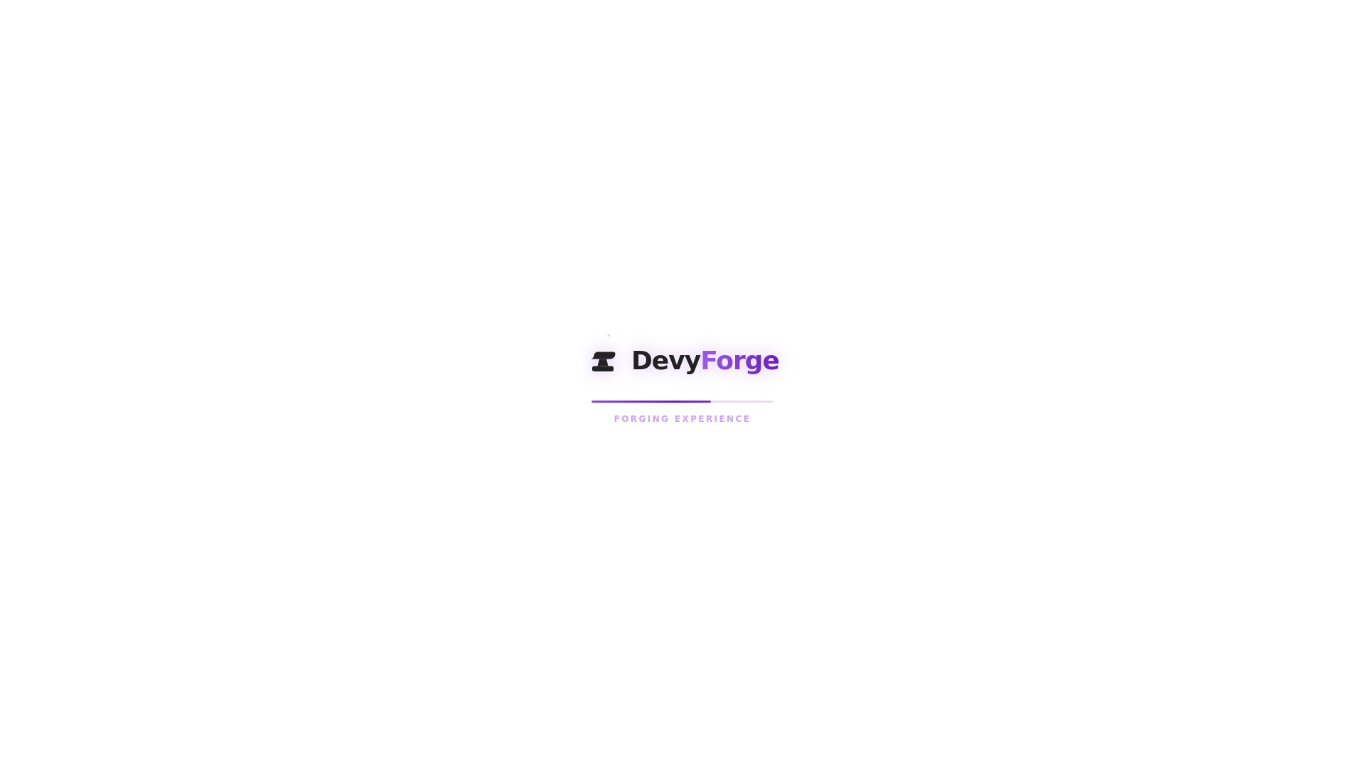 website screenshot of https://devyforge.com/
