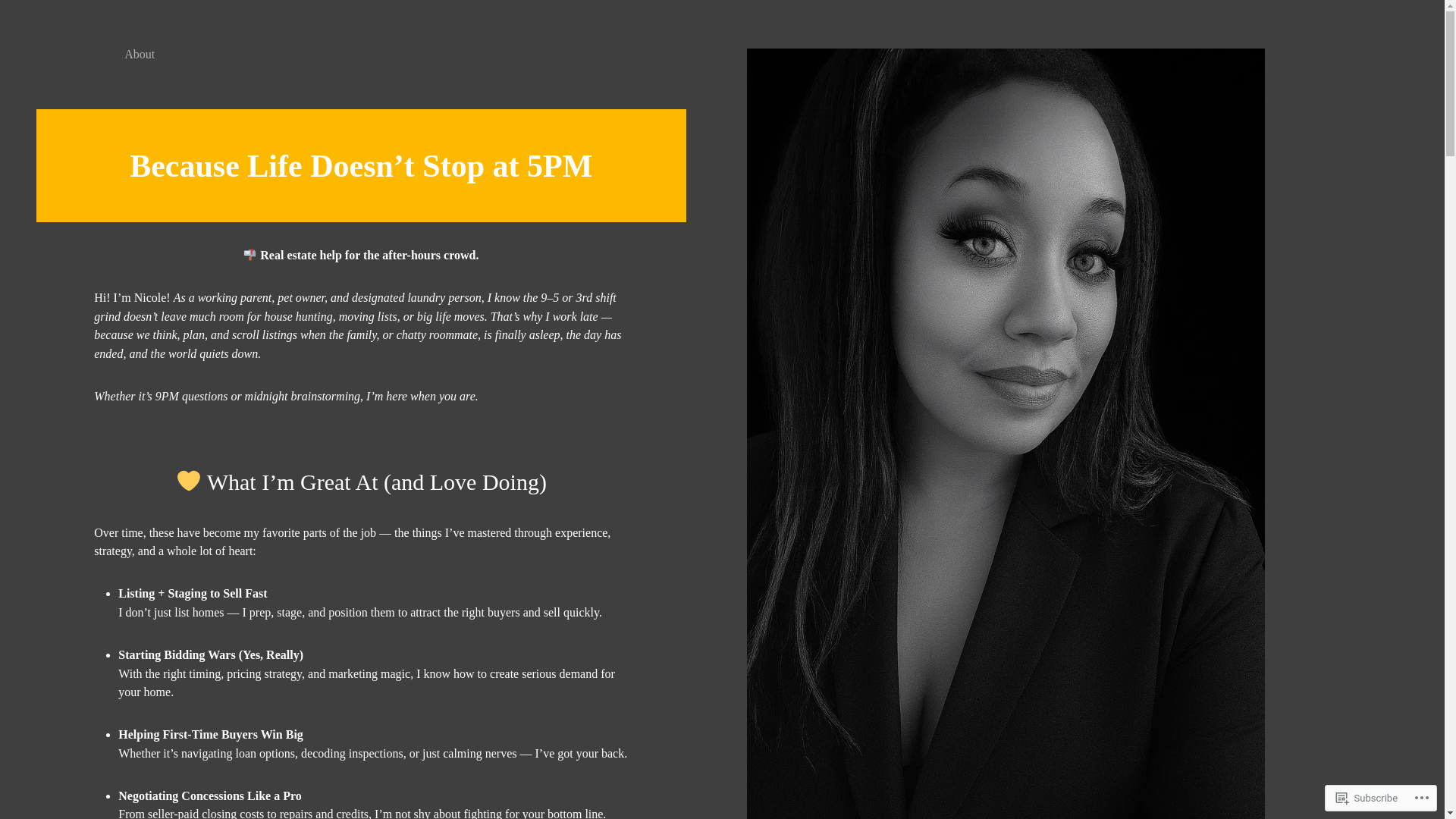 website screenshot of https://afterhoursrealtor.com/