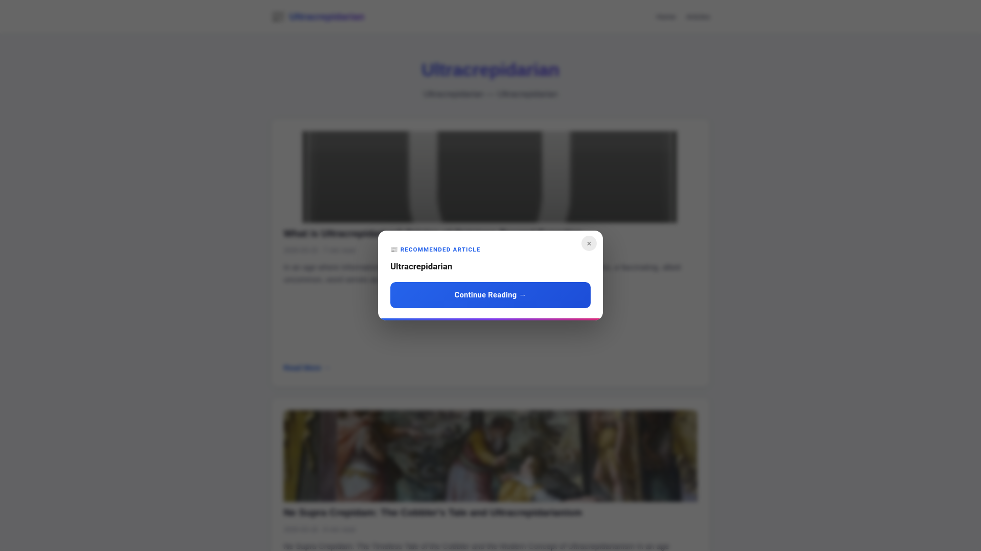 website screenshot of https://ultracrepidarian.pages.dev/