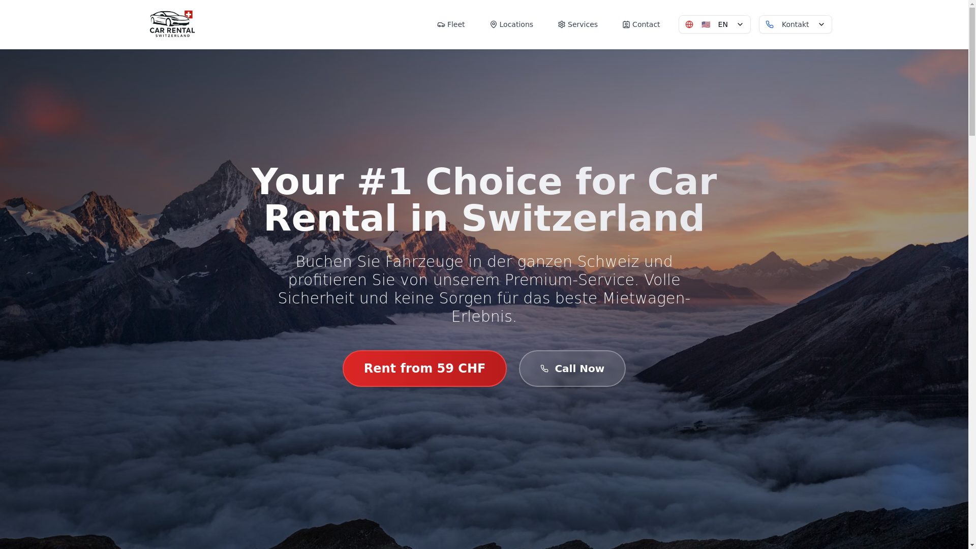 website screenshot of https://rentacar-switzerland.ch/