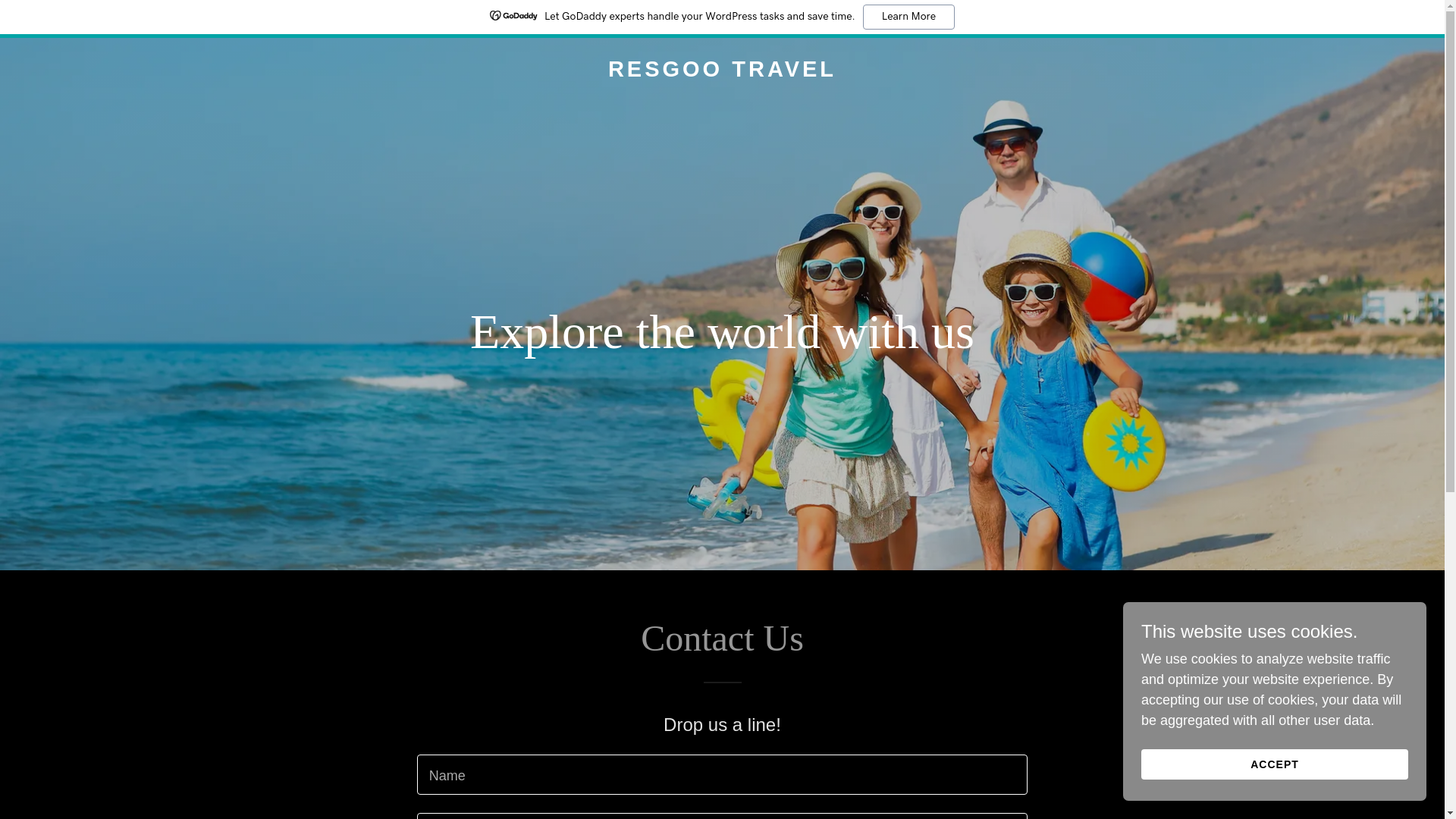 website screenshot of https://resgootravel.com/