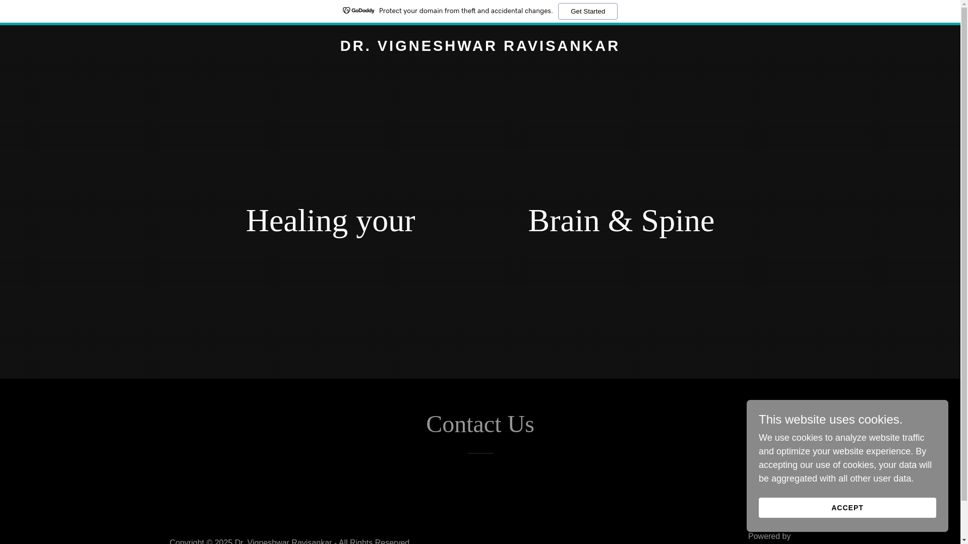website screenshot of https://drvigneshwarravisankar.com/