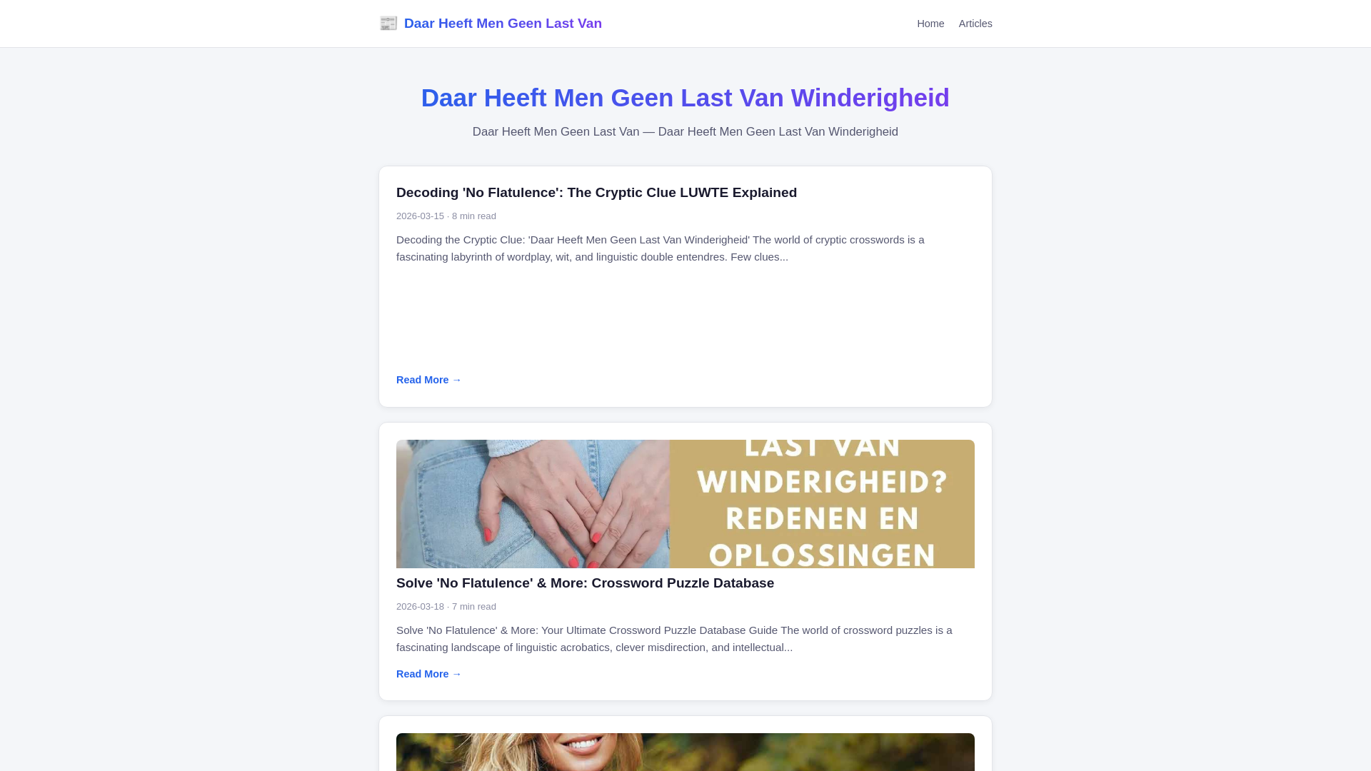 website screenshot of https://daar-heeft-men-geen-last-van-winderigheid.pages.dev/