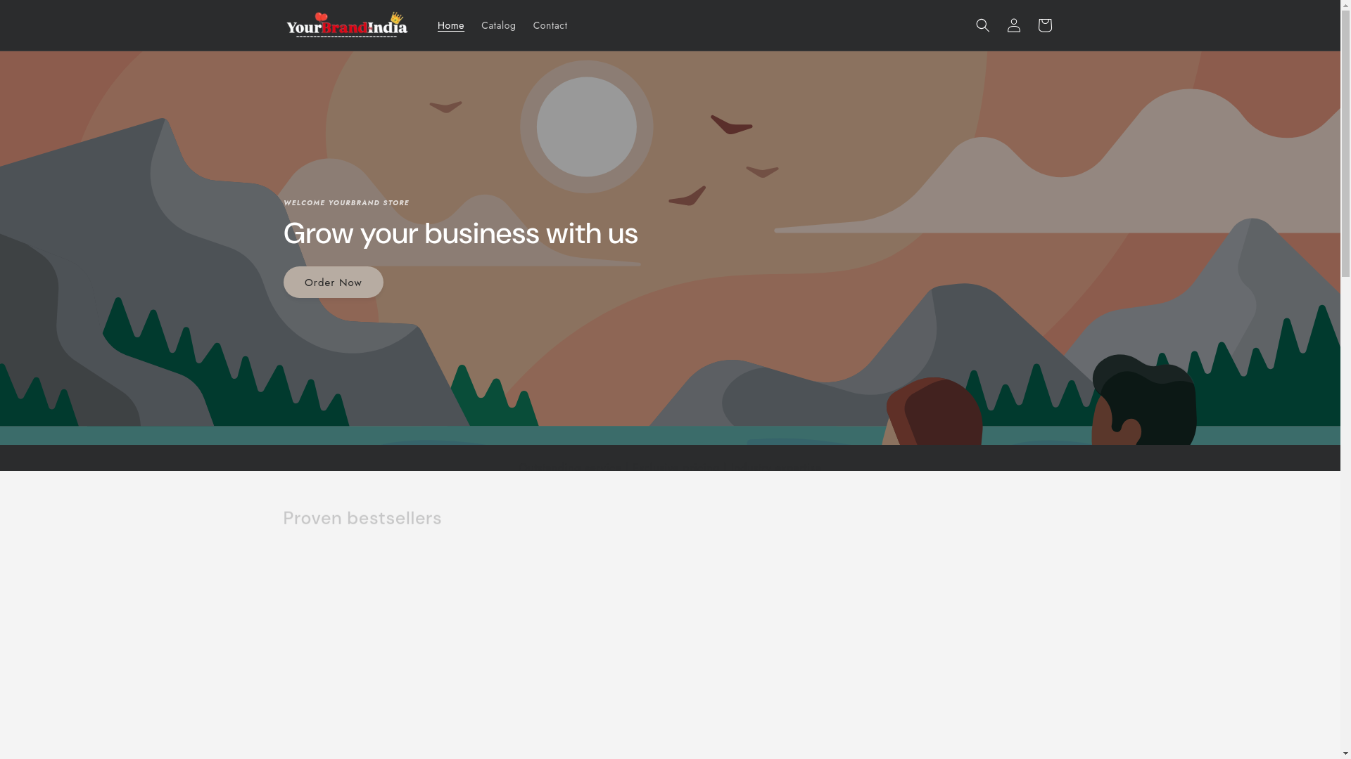 website screenshot of https://yourbrandindia.in/