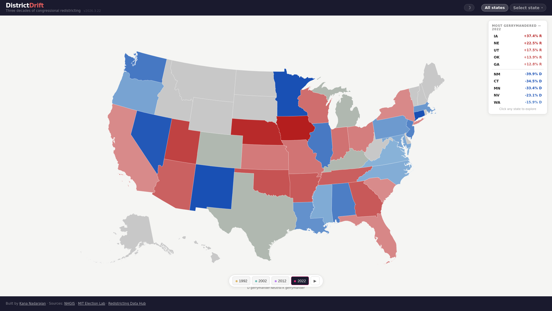 website screenshot of https://districtdrift.pages.dev/