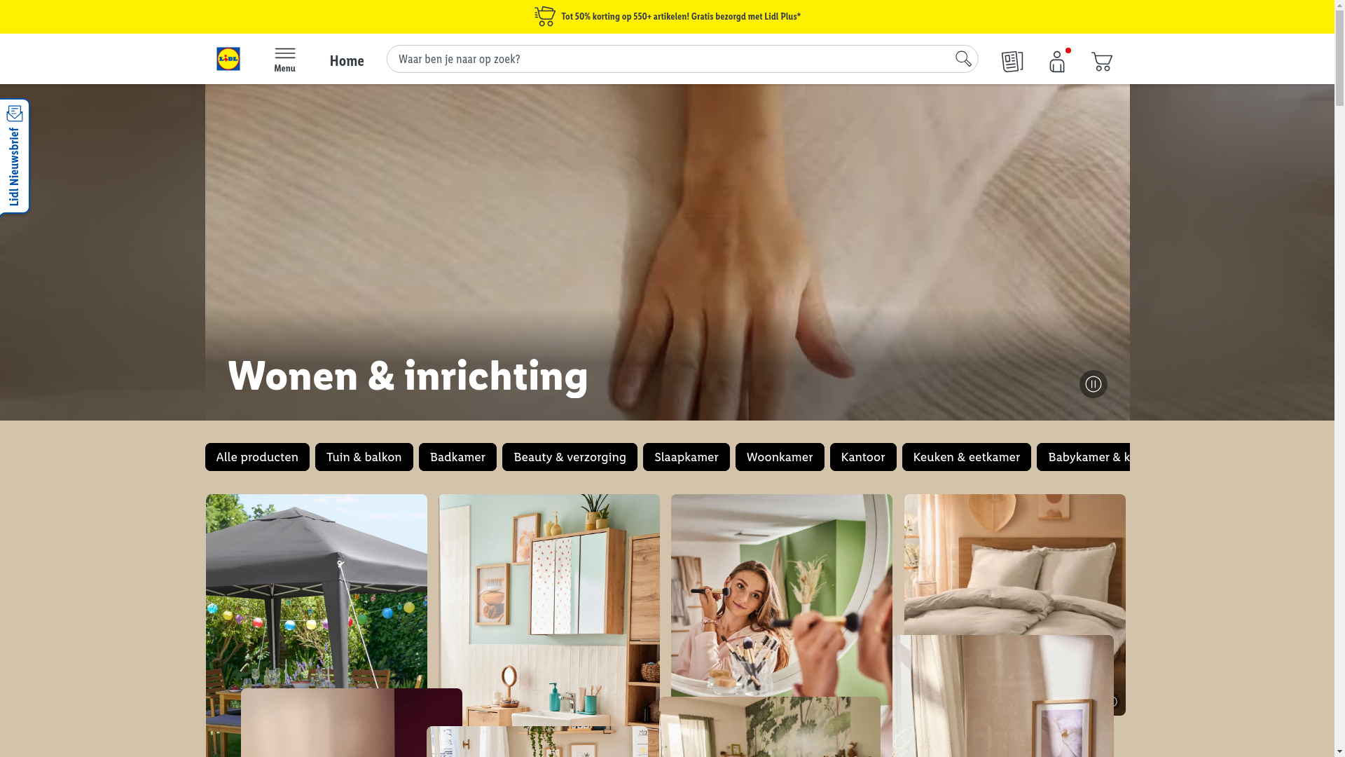 website screenshot of https://www.lidl.nl/c/wonen-inrichting/s10067762?srsltid=AfmBOopQTNb8zL7LtJ8xp9m