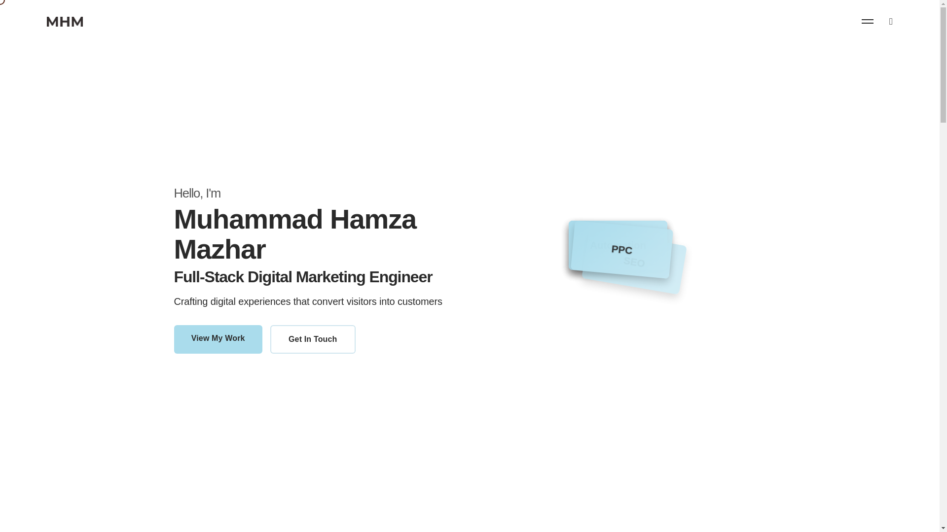 website screenshot of https://hamzamazhar-com.pages.dev/