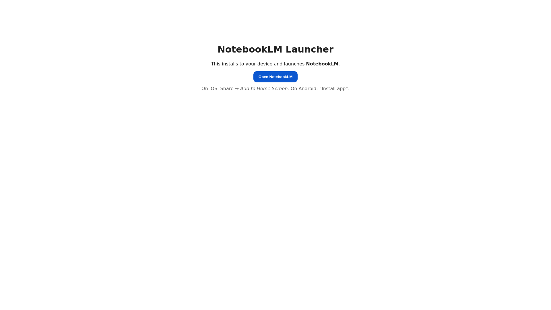 website screenshot of https://notebook-launcher.pages.dev/